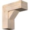 Ekena Millwork Traditional Block Smooth Bracket w/ Offset Brace, Douglas Fir, 7 1/2"W x 18"D x 18"H BKT0806X18X18TRA05SDF - alternate 1